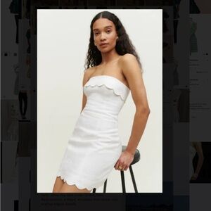 Reformation Isles linen white dress